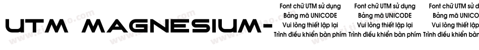 utm magnesium字体转换